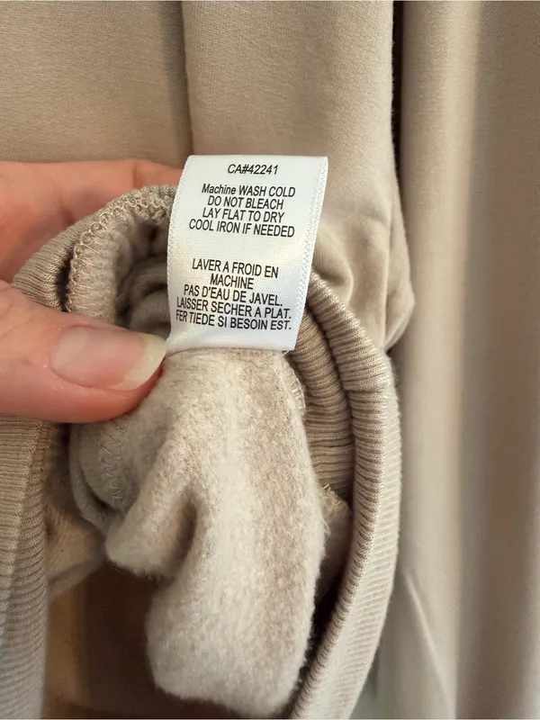Young Fabulous & Broke Taupe Cropped Hooded Pullover Sweatshirt Small‎ - Image 4