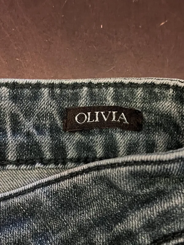 FDJ French Dressing Olivia Bootcut Jeans Womens 2 Medium Wash Pleated Hem Denim - Image 9