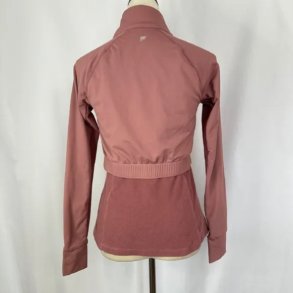 Fabletics Rosalia‎ Performance Full Zip Athletic Thumbholes Mauve Pink Small - Image 7