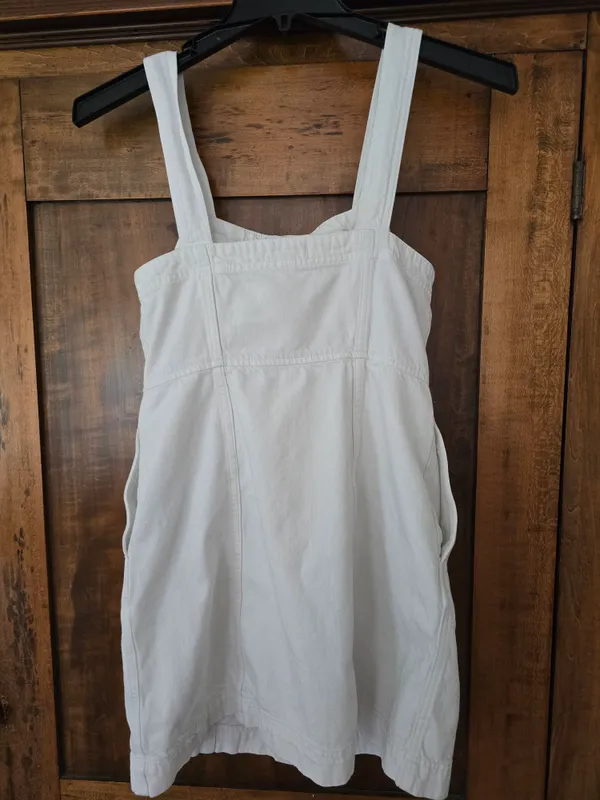 O Madewell White Top with Branded Neck Label Size 8 - Image 7