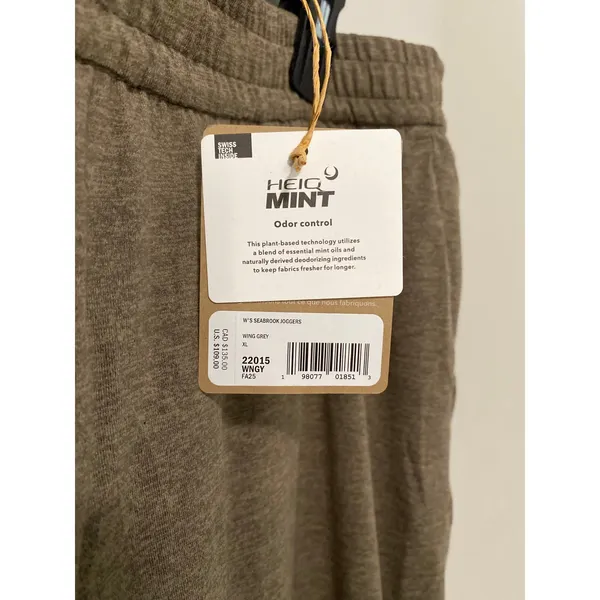 New Patagonia Seabrook Jogger Pants, Wing Grey Women's XL - Image 4