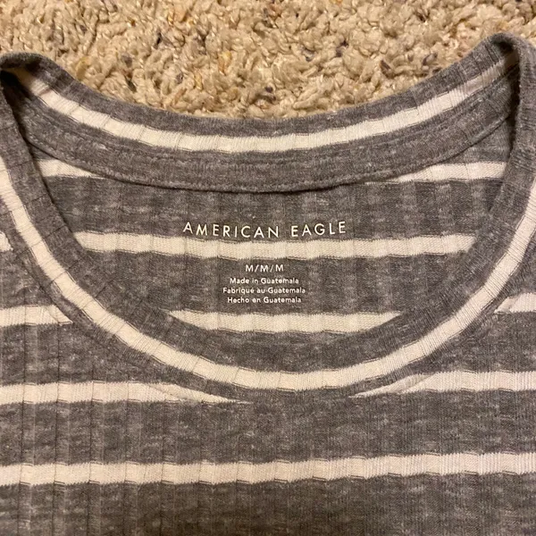 American Eagle ‼️ Striped Lettuce Edge Long Sleeve‼️ - Image 5