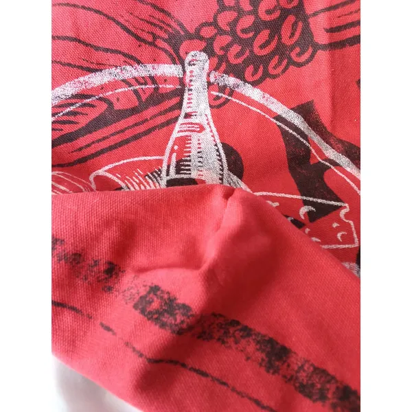 Vintage Retro Trader Joe's Wind and Cheese Red Tote Bag Excellent Condition - Image 5