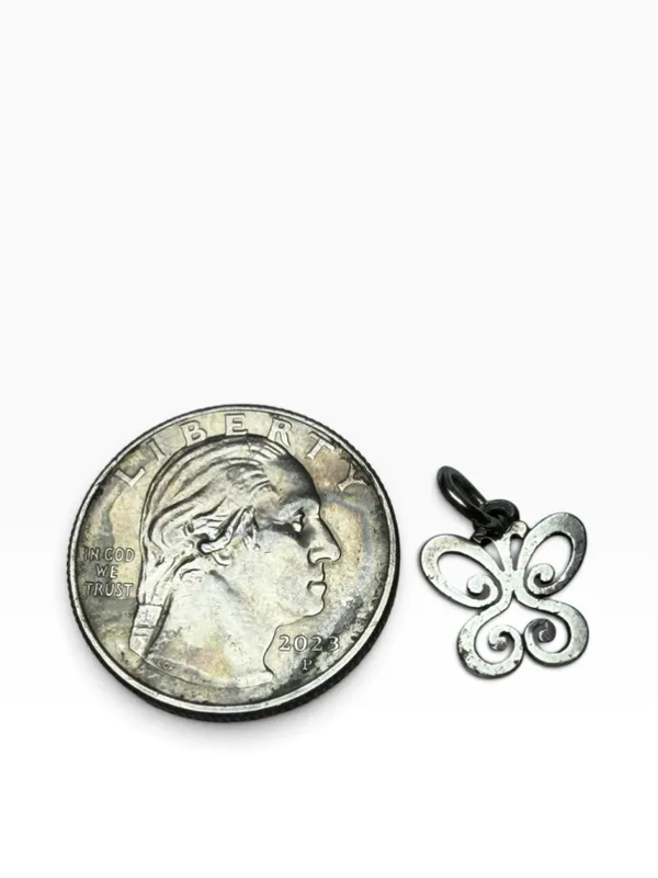 James Avery Sterling Silver Retired Spring Butterfly Charm COA - Image 6