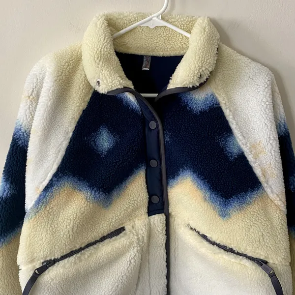 NWOT Free People Movement Hit The Slopes Printed Fleece Jacket - Image 7