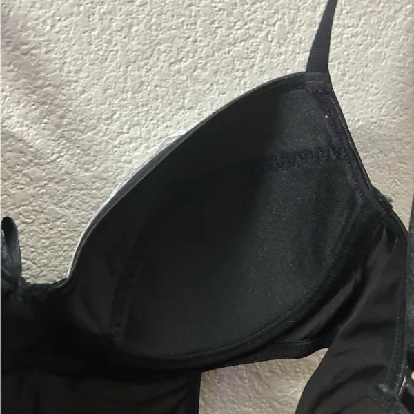 Rampage Intimates Sexy Elegant Maid Cosplay Black & White Lace Lingerie L - Image 12