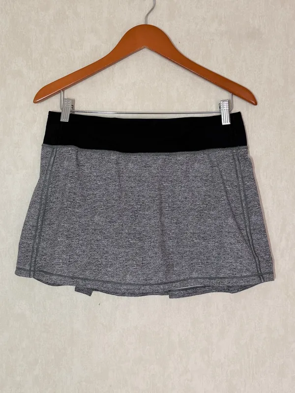 Lululemon Women’s Pace Rival Skirt No Panels 15" in Heather Lux Multi Black 8 - Image 4
