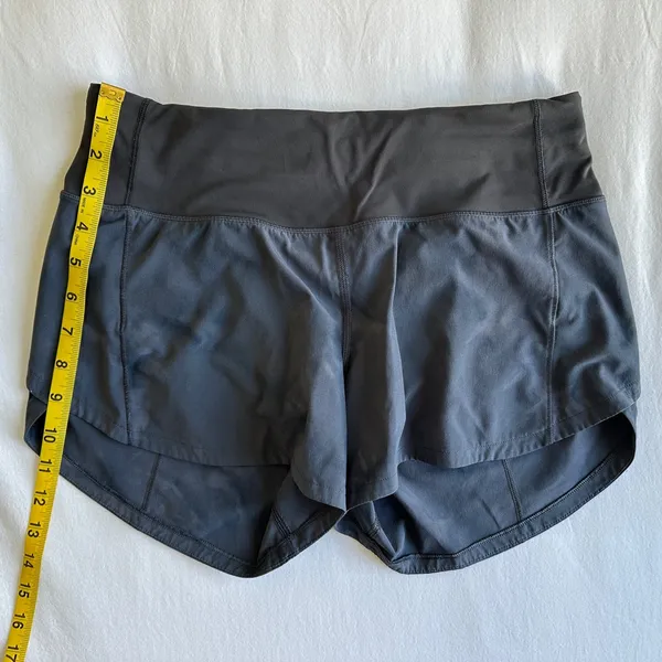 Lululemon Speed Up MR Lined Short 4" - Diamond Dye Pitch Grey Graphite Grey - 4 - Image 10