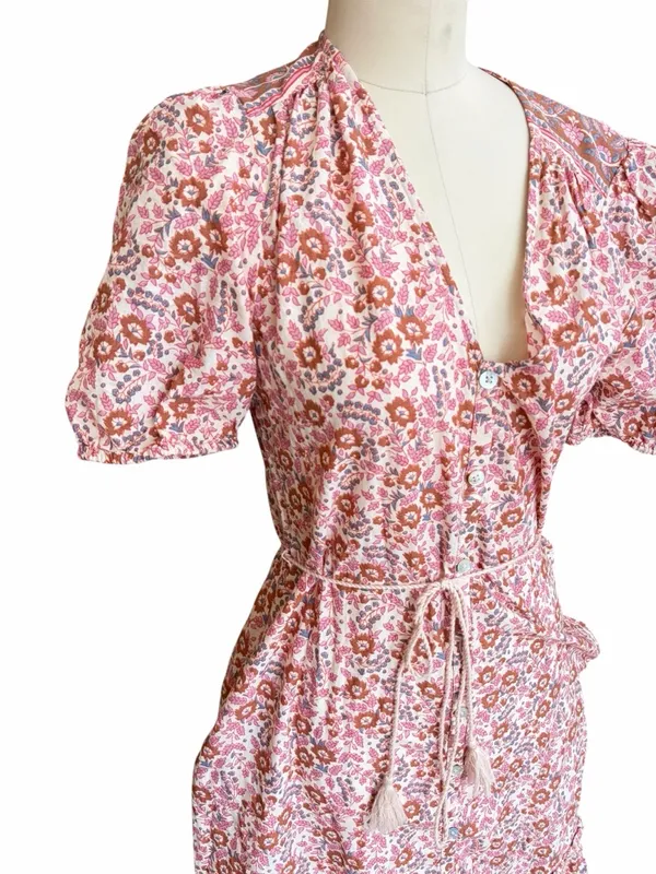 Faherty‎ Orinda cotton maxi gown size small - Image 3