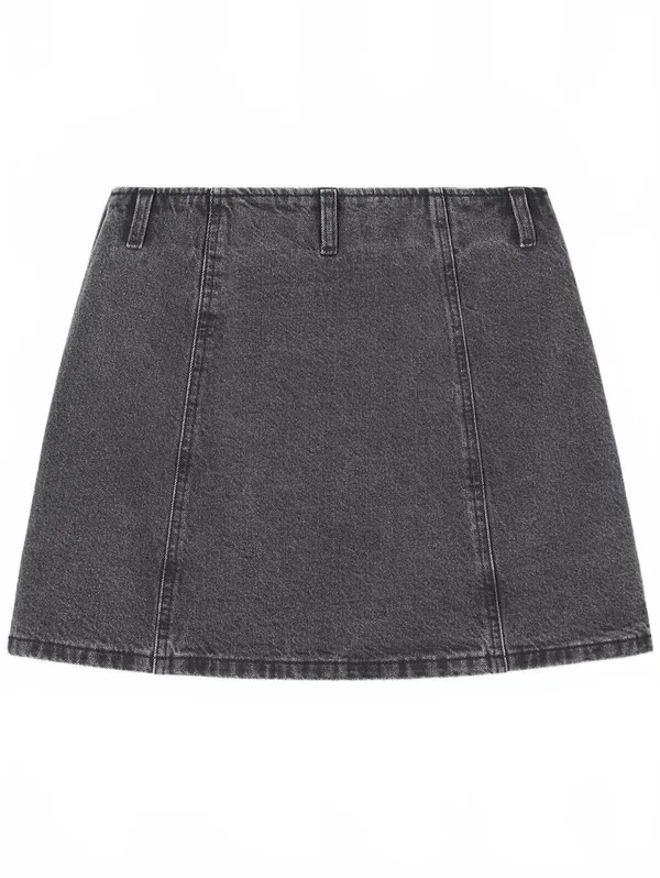 Uniqlo GU Denim Skort Dark Gray XS - Image 3