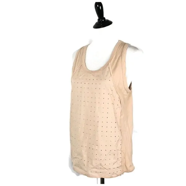 J. Crew Rhinestone Cami Tank Top Womens M Sparkly Embellished Jewel Pastel - Image 7