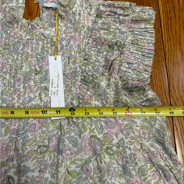 House of Harlow 1960‎ Floral Ruffle Blouse medium - Image 6