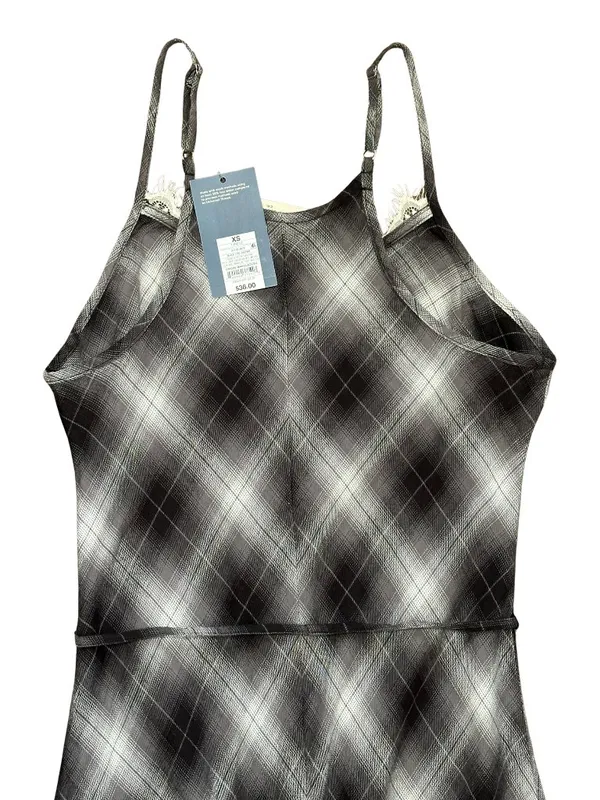 Preppy Plaid Slip Maxi Dress Size XS 100% cotton - Image 10