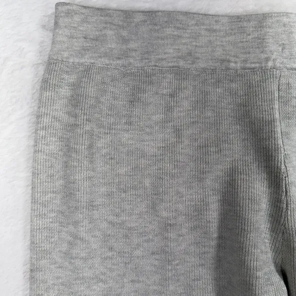 Cyrus Size L Lounge Pants Wide Leg Ribbed Knit Heather Gray C852416TJ Relaxed - Image 3
