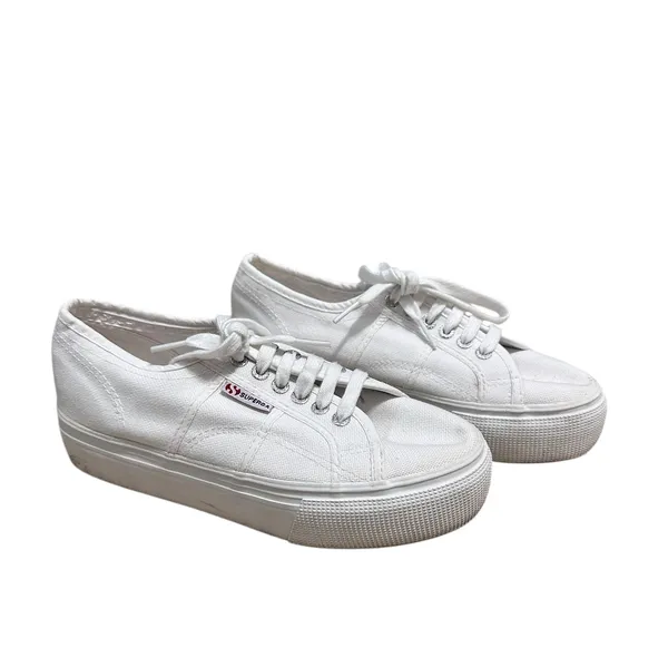 Superga Canvas Lace Up Women's‎ size 9 - Image 2