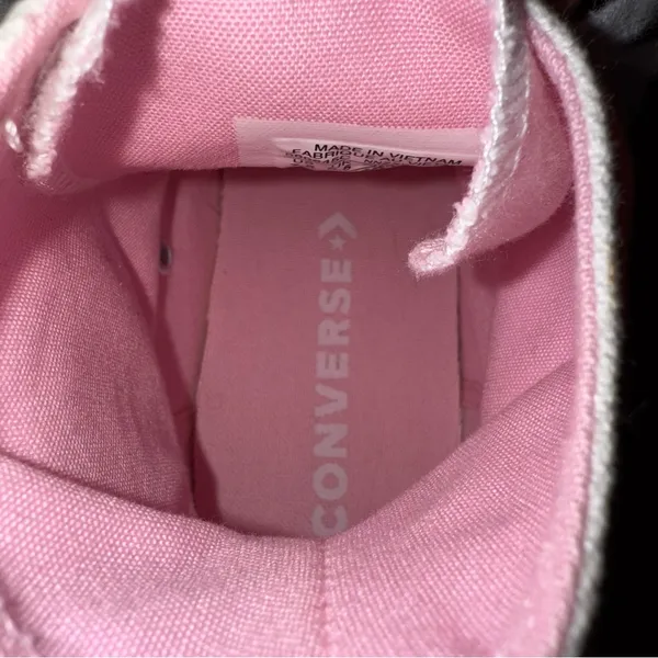 Women’s Chuck Taylor All Star Hi White‎ Cherry Blossom Rare Size 7.5 - Image 7