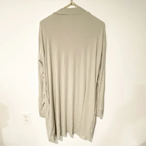Skims Size Large Cream Open Front Ribbed Robe‎ House Coat Kim Kardashian - Image 4
