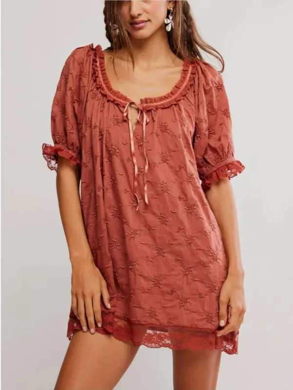FREE PEOPLE NWT Juno Mini Dress / Canyon Sunset - Image 5