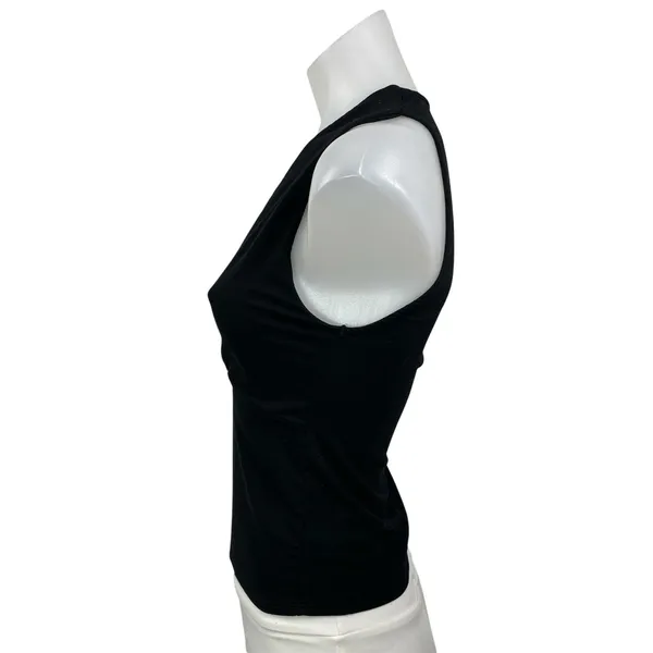 Reformation Women's Black Sleeveless Deep V Neck Camisole Cami Tank Top Size S - Image 2