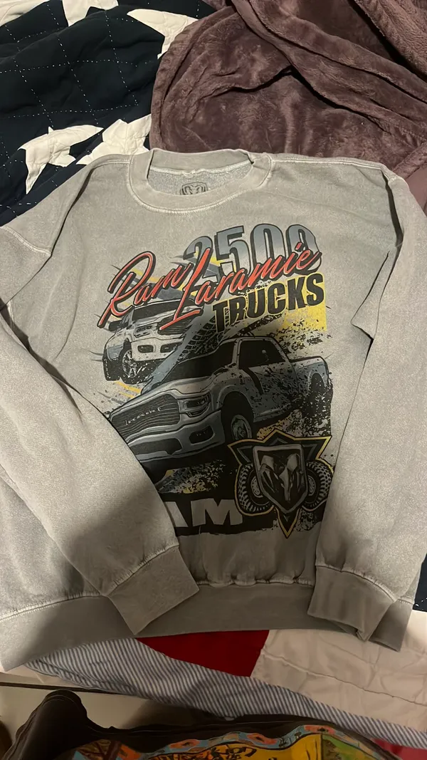 ram truck sweatshirt Gray Size M - Image 3