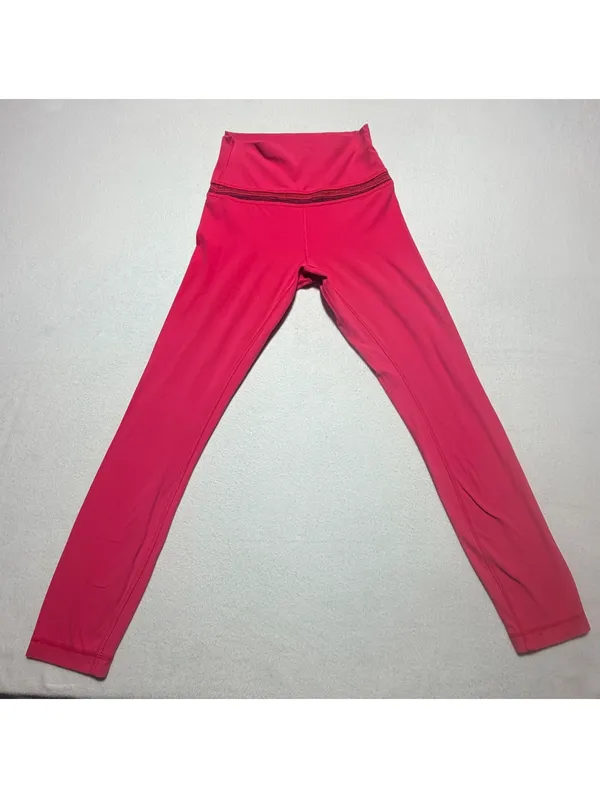 Lululemon High-Rise Red Leggings Size 4 - Image 5