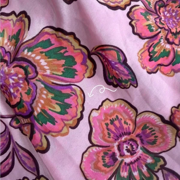 NWT Tahari Drawstring Waist Wide Leg Pants In Princess Floral Size Medium - Image 9