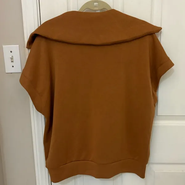 Anrabess Short Sleevr Quarter Zip Sweatshirt Top - Image 7