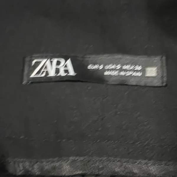 Zara High Waisted‎ Tailored Trousers Womens S Black Slim Dress Pants - Image 4