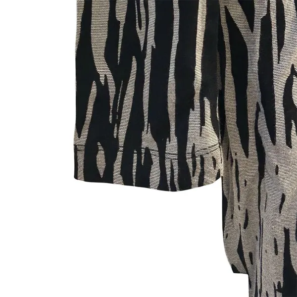 BCBGeneration Zebra Print Dress Black Velvet‎ Trim Size M - Image 3