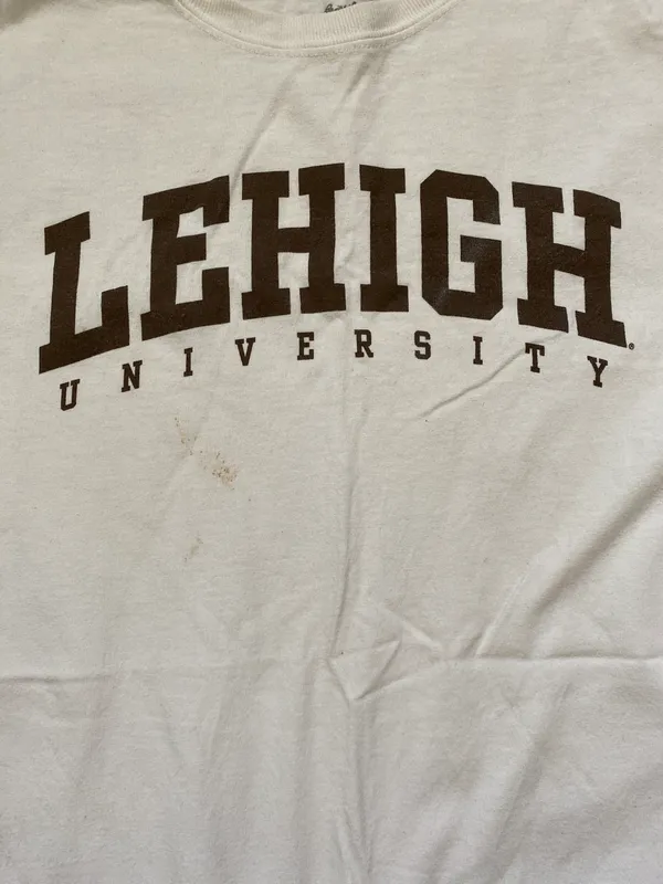 Lehigh University Tshirt White Size L - Image 2