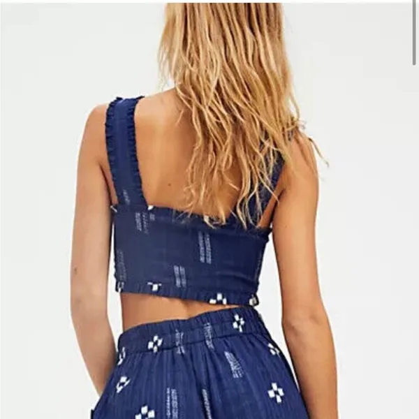 NEW Free People Calliope Crop Top Size Large - Image 2