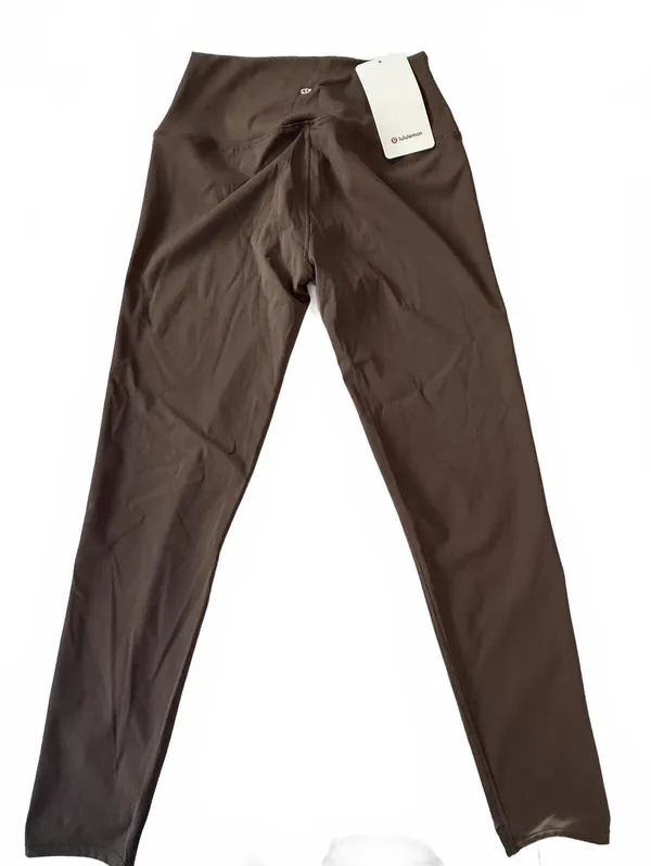 Lululemon Brown Matching Activewear Set Zip Jacket and High-Waist Leggings Size - Image 10