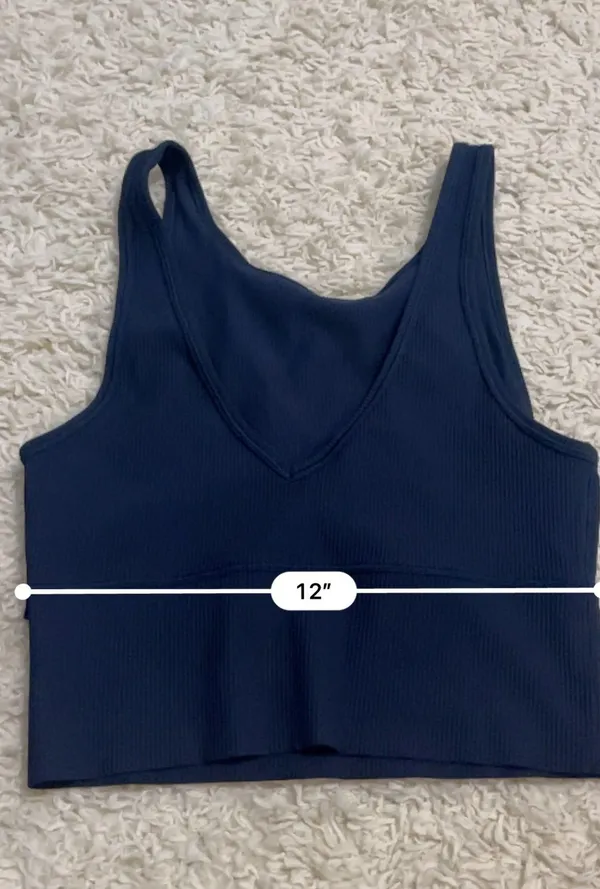 Lululemon Power Pivot Tank Navy Size 4 - Image 5