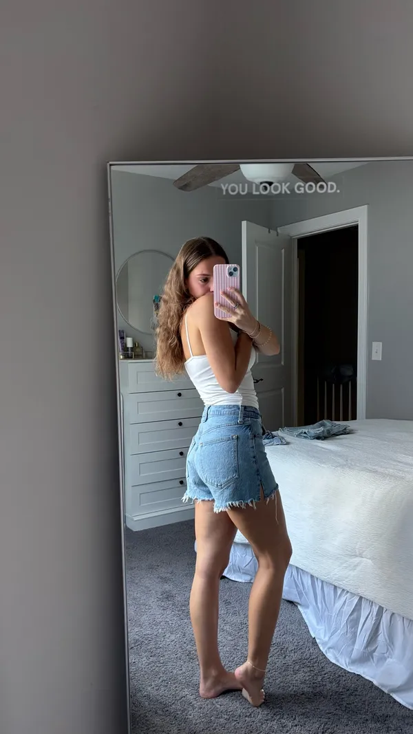 Abercrombie The Mom Shorts Curve Love High-Rise - Image 2