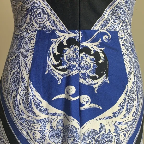 ASOS blue and white paisley mini dress - Image 9