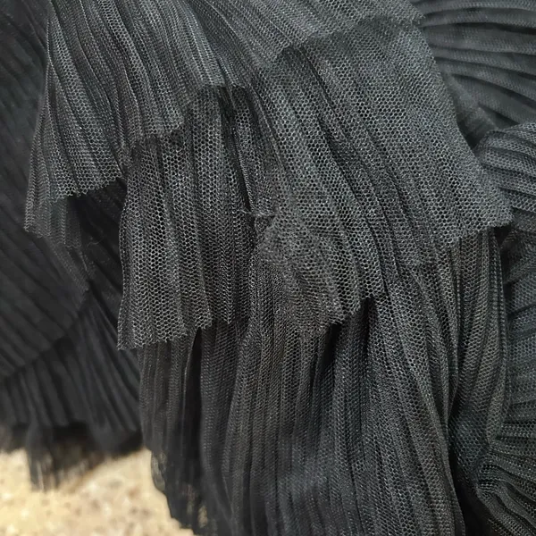 Lulus Radiant Event Black Mesh Tiered Pleated Backless Maxi Dress - Image 11