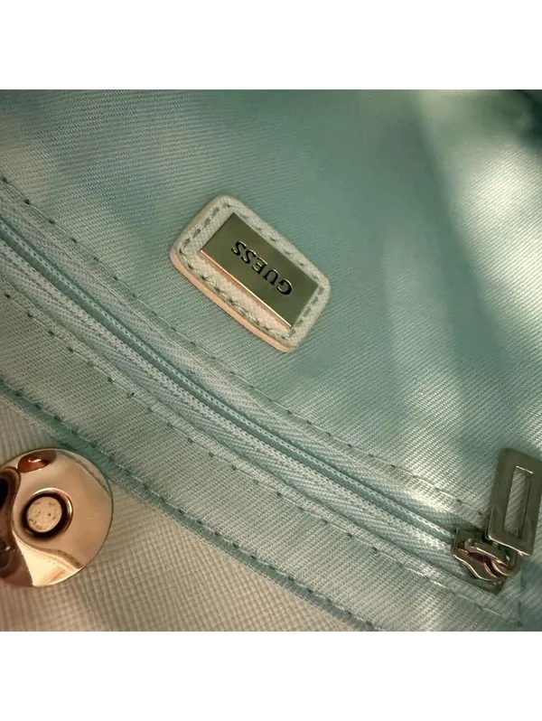Guess Mint Green Mini Satchel Crossbody with removable shoulder strap! - Image 4