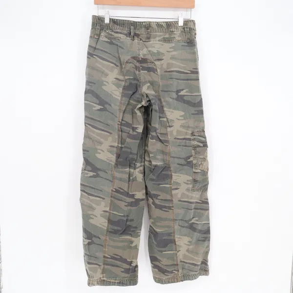 Forever 21 Cargo Pants Womens L Camo Green Utility Pockets Excellent - Image 4