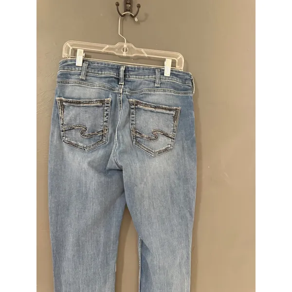 Silver Jeans Co‎ Avery Straight Leg High Rise Curvy Jeans Medium Wash W32 L31 - Image 5