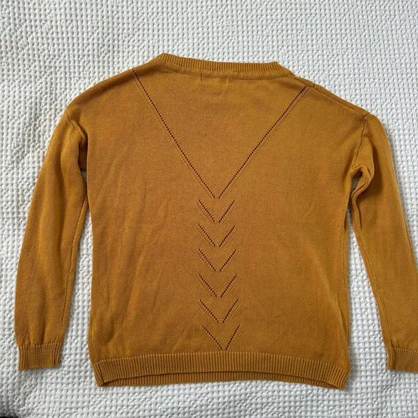 Lulus Mustard Yellow Knit Sweater - Image 3