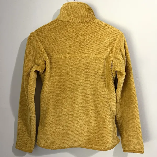 Patagonia Women's Small Re-Tool Snap-T Polartec Pullover Mustard Yellow Gold - Image 5