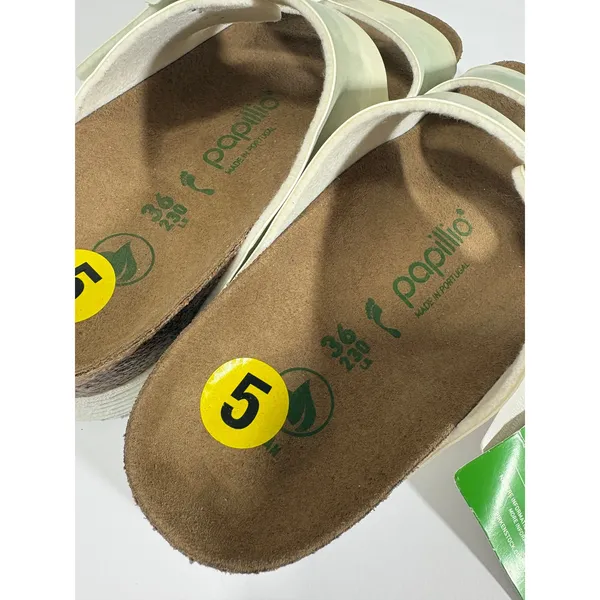 Papillio Birkenstock Arizona Platform Sandals Vegan Green Watercolor Wash 36 5 - Image 3