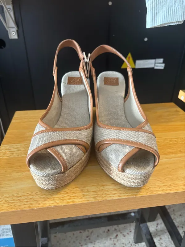Tory Burch Majorca slingback wedge 9.5 - Image 3