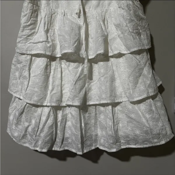 Petal & Pup CELESTE RUFFLE MINI DRESS - WHITE Size XL - Image 3