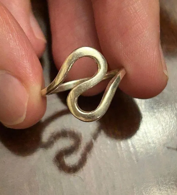 ring band sterling silver 925 lot a39 size 5.25 - Image 2