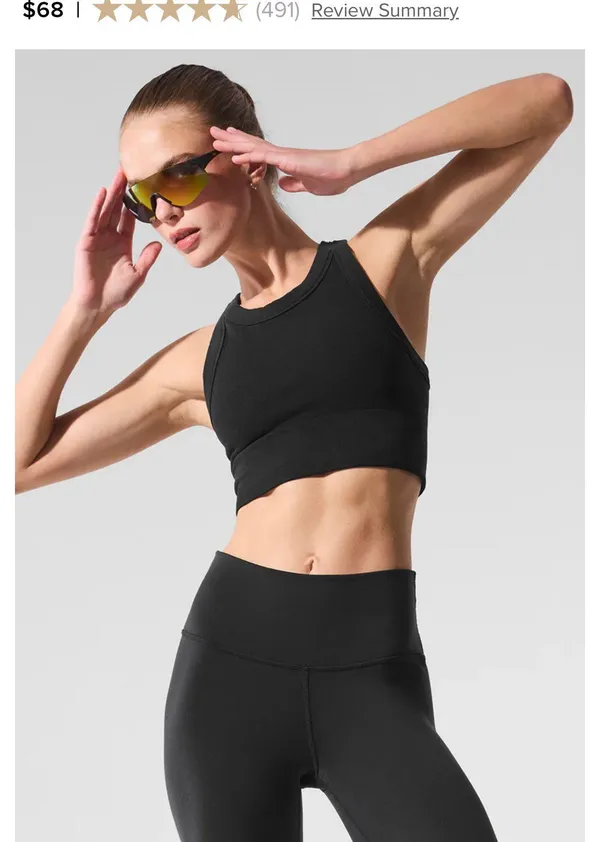 ALO Seamless High Neck Bra - Image 3