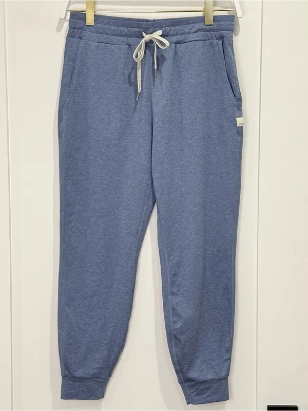 Vuori Performance Joggers XS Light Azule Heather Blue Athleisure Lounge - Image 5