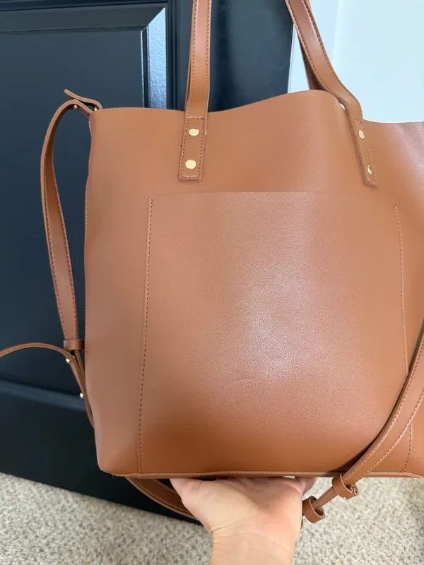 Henny + lev camel brown tote bag  - Image 5