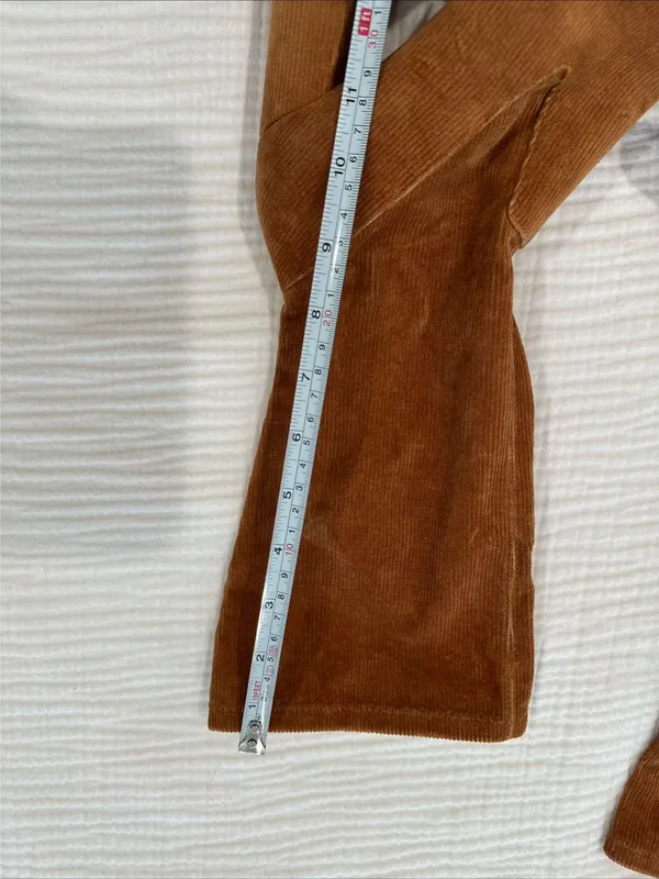 Zara corduroy high hills ankle boots 39 - Image 4