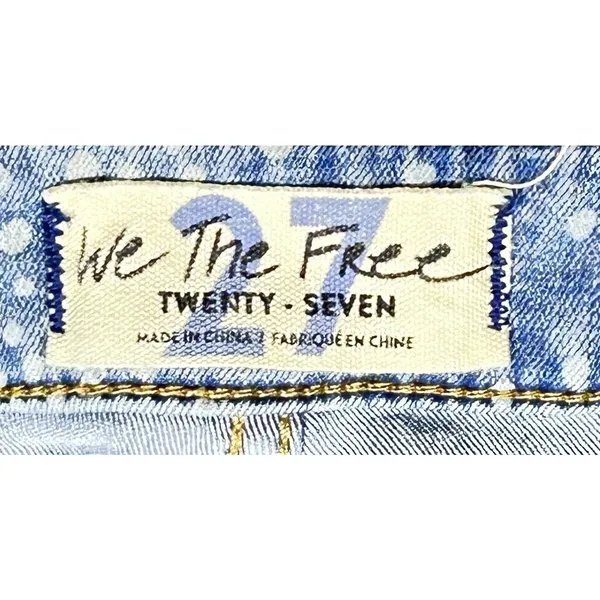 Free People Jeans Women's 27 Flare Bell Bottom High Rise Floral Paisley Festival - Image 8